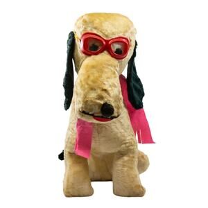 Vintage 20" Large SNOOPY Red Baron Carnival Plush Original Glasses and Scarf